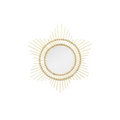 Miroir mural rond avec cadre en rotin motif soleil de 70 cm de diamètre