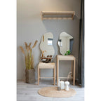 Deux miroirs organiques asymétriques en aluminium et verre 40x60 cm