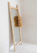 Miroir sur pied en teck naturel 170 cm pour chambre