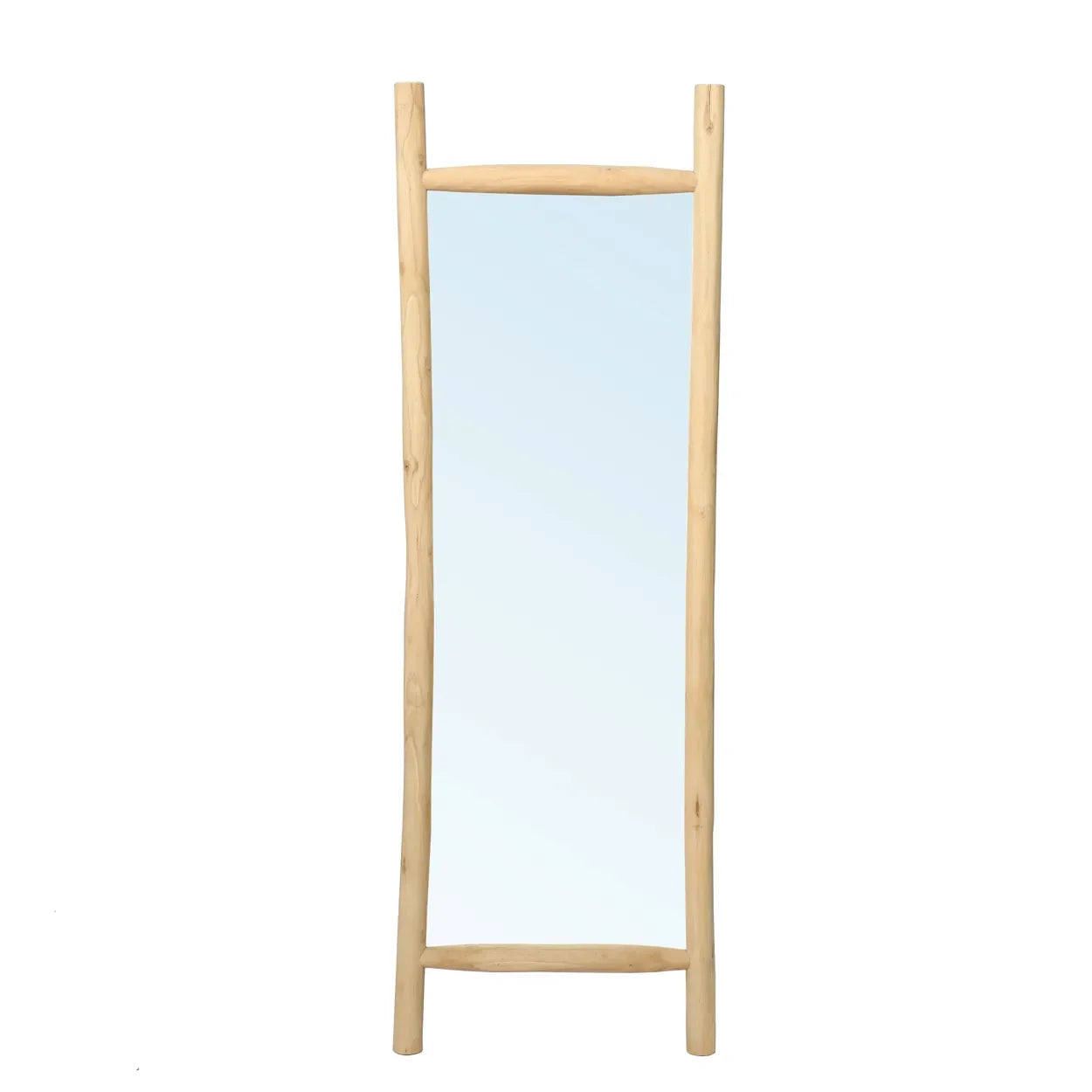 Miroir sur pied en teck naturel 170 cm pour chambre