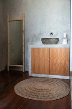 Miroir sur pied en teck naturel 170 cm pour chambre