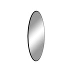 Miroir rond en acier noir Ø60 cm cadre fin élégant