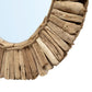 Miroir rond en bois naturel 60 cm