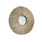 Miroir rond en herbe Alang Alang naturelle 35 cm