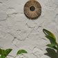 Miroir rond en herbe Alang Alang naturelle 35 cm