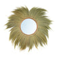 Miroir rond en herbe naturelle 130 cm fait main