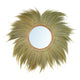 Miroir rond en herbe naturelle 130 cm fait main