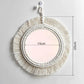Miroir rond macramé dimensions