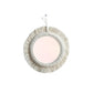 Miroir rond macramé