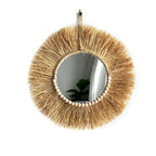 miroir soleil raphia