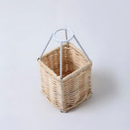 Montgolfière décorative en rotin panier