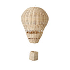 Montgolfière décorative en rotin