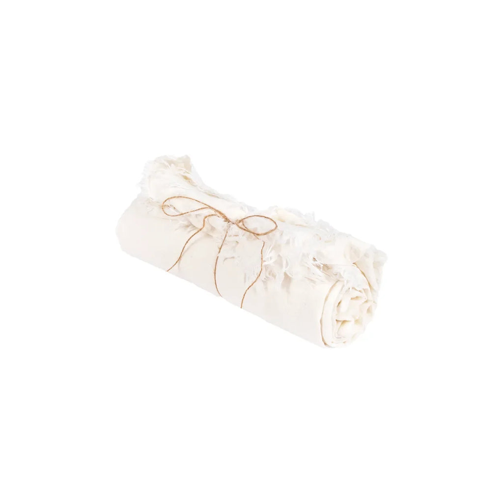 Nappe en lin blanc 150x200 cm