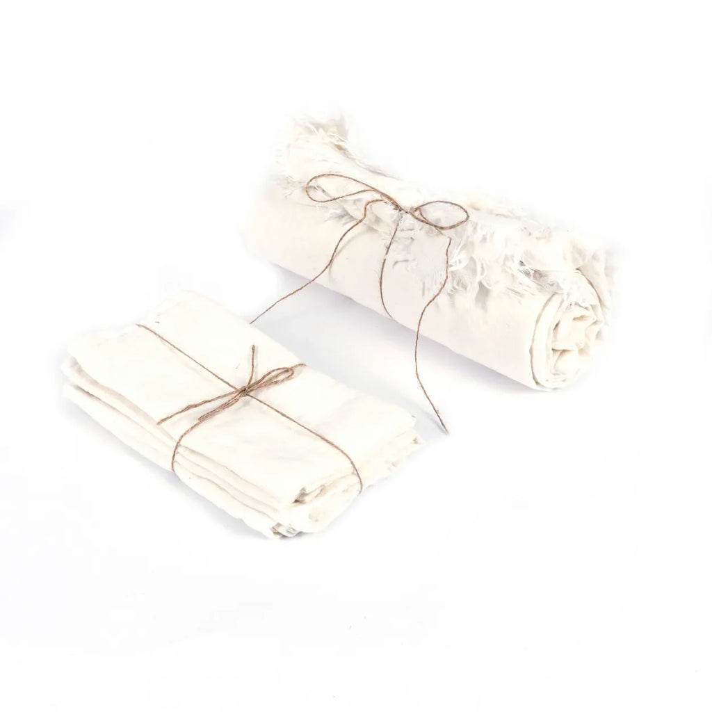 Nappe en lin blanc 150x200 cm