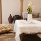 Nappe en lin blanc 150x200 cm