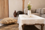 Nappe en lin blanc 150x200 cm