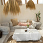 Nappe en lin blanc 150x200 cm