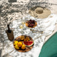 Nappe en lin blanc 150x250 cm pour table à manger