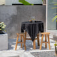 Nappe en lin noir 150x200 cm pour table à manger