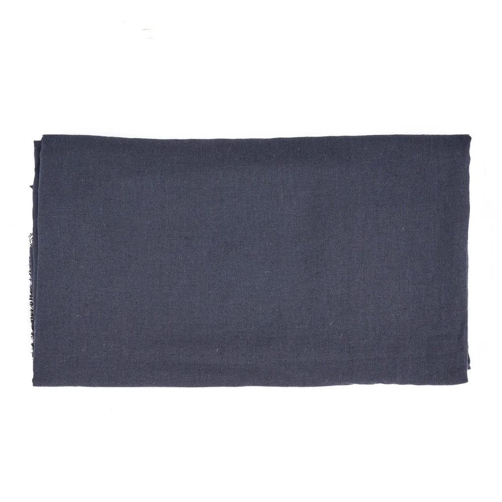 Nappe rectangulaire en lin noir naturel 150x250 cm pour salle à manger