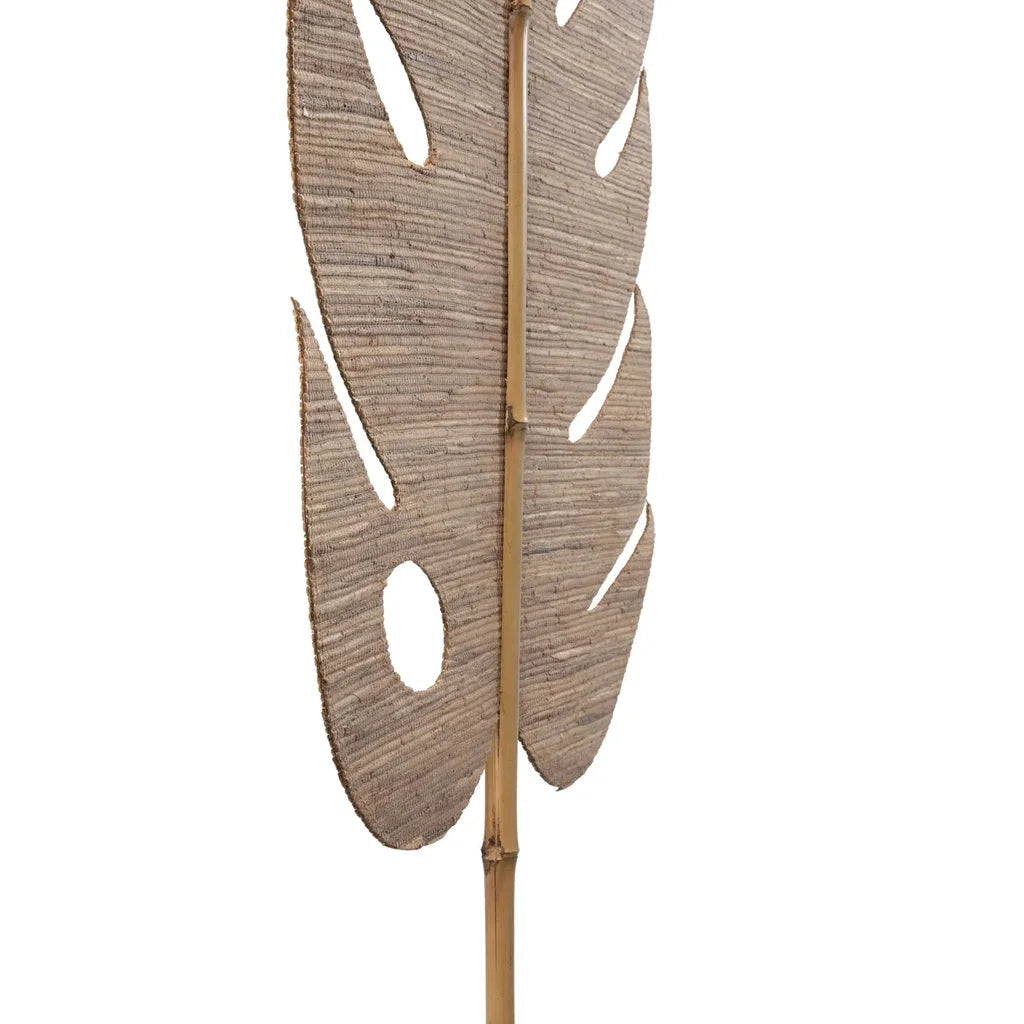 Pagaie déco murale en jacinthe d’eau naturelle 170 cm