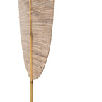 Décoration en feuilles de bananier tissées pour Pagaie murale en jacinthe d’eau naturelle