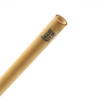 Pailles réutilisables en bambou naturel avec brosse de nettoyage, finition lisse, lot de 10