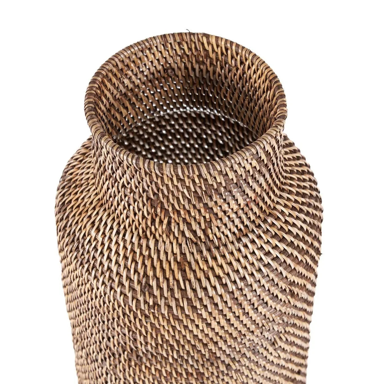 Panier à parapluies en rotin marron naturel 67 cm