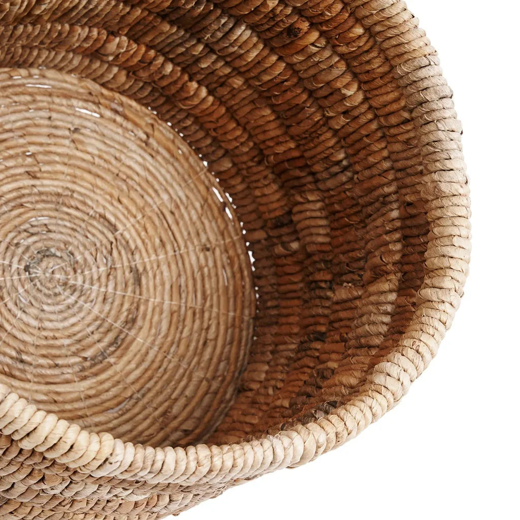 Panier rond en tresse Le Panier Chuma pour rangement et décoration intérieure