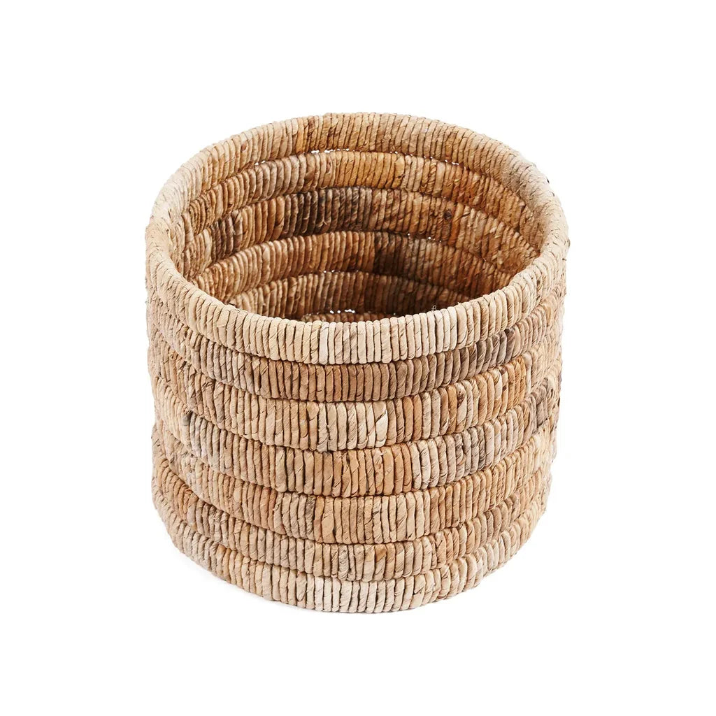 Panier cylindrique tissé pour la décoration dans le produit Le panier Chuma