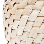 Panier en jacinthe d’eau tressée – Ø41 cm