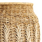 Panier en osier tissé avec motif décoratif pour Le panier Luziru Naturel