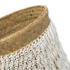 Panier en pandan tissé avec franges de coquillages pour Le Panier Pandan #2