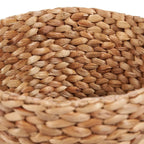 Panier de rangement en jonc de mer tressé naturel avec une fibre de jacinthe d’eau