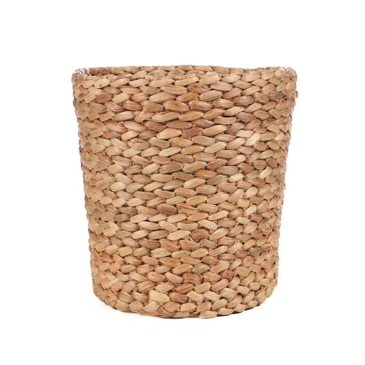 Panier de rangement en jonc de mer tressé naturel avec une essence de water hyacinth