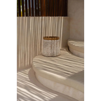 Panier de rangement en pandan et coquillages naturel blanc avec texture et deux tons