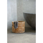 Panier de rangement rond en feuilles de bananier – Ø37 cm