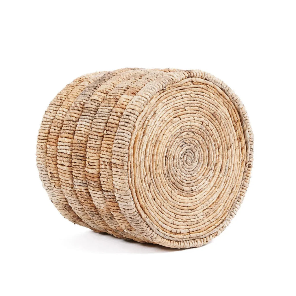 Panier de rangement rond en feuilles de bananier – Ø37 cm