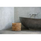 Panier de rangement rond en feuilles de bananier – Ø37 cm