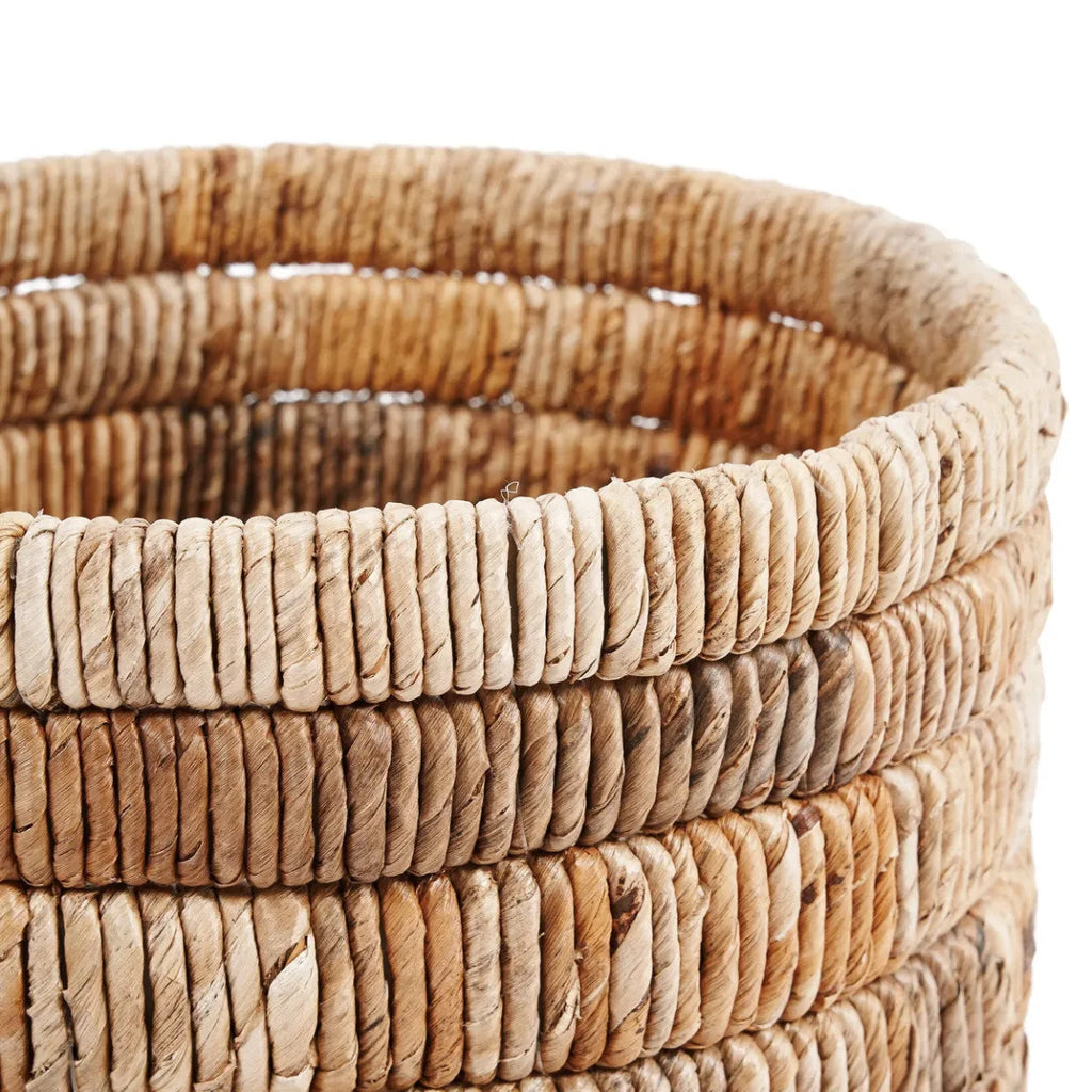 Panier de rangement rond en feuilles de bananier – Ø37 cm