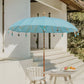 Parasol balinais 280 cm bleu mer