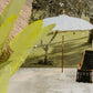 Parasol crème 250 cm avec pampilles