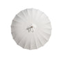 Parasol crème en tissu Naghata 280 cm avec bois sculpté