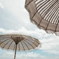 Parasol en macramé balinais 180 cm avec pied en bois