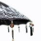 Parasol en tissu imperméable 250 cm noir