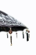 Parasol en tissu imperméable 250 cm noir