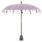 Parasol en tissu rose poudré 250 cm