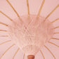 Parasol en tissu rose poudré 250 cm