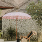 Parasol en tissu rose poudré 250 cm