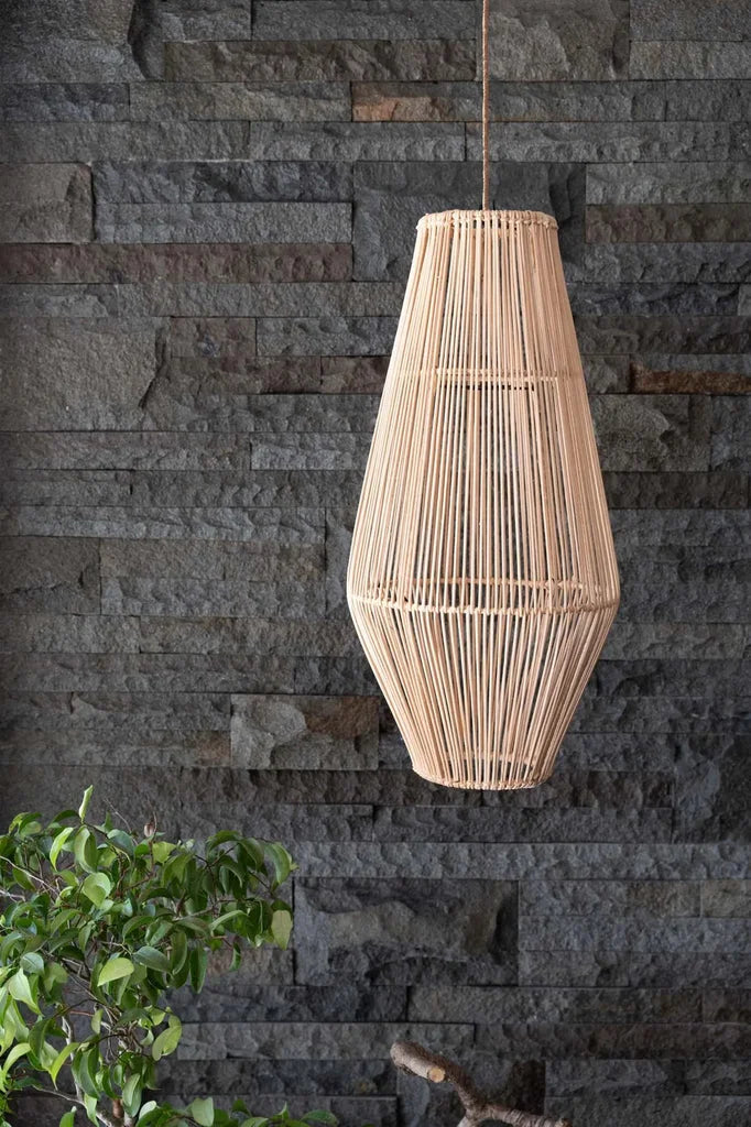 Suspension en osier Afrodisiac Naturel M, luminaire suspendu lumineux et élégant